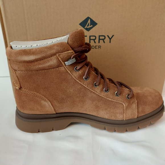 Sperry Men's Watertown Ltt Outdoor Boots Tan Suede - Picture 4 of 8